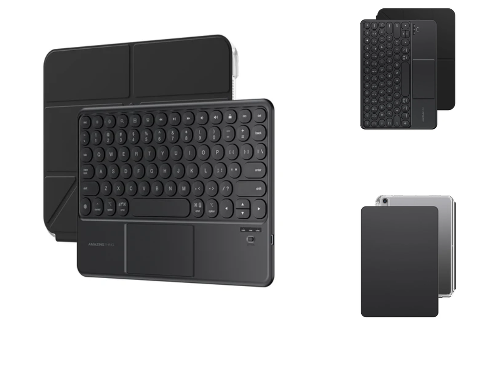 اميزنج - جراب كيبورد خفيف لجهاز  IPAD AIR ( M2 & M3 )        13 بوصه 2025 - اسود 
