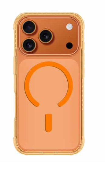 اميزنج - جراب  ايفون 17 برو Titan Pro بحماية موثوقة من السقوط مع X-CUSHION PRO 7 – برتقالي