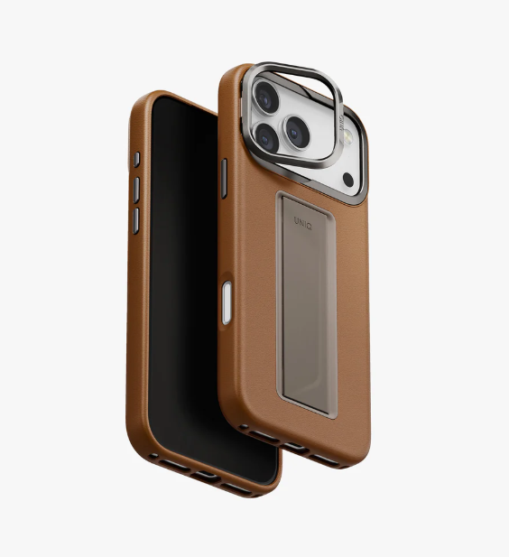 UNIQ - كفر هيلدرو برو فليكس جريب جلد - ايفون 17 بروماكس