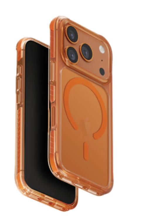 يونك - كفر Uniq Hybrid Combat Magsafe لهاتف Apple iPhone 17 Pro Max - برتقالي فولت