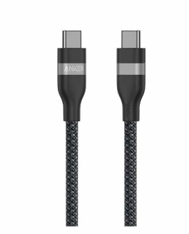 انكر - واير تايب سي الى تايب سي 240 واط 0.9 سم - اسود 