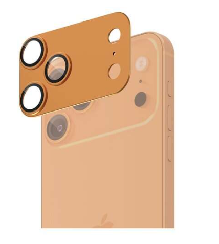 فونرا - حماية احترافية لعدسات الكاميرا مصممة خصيصًا لهاتف ايفون 17 برو ماكس - برتقالي 