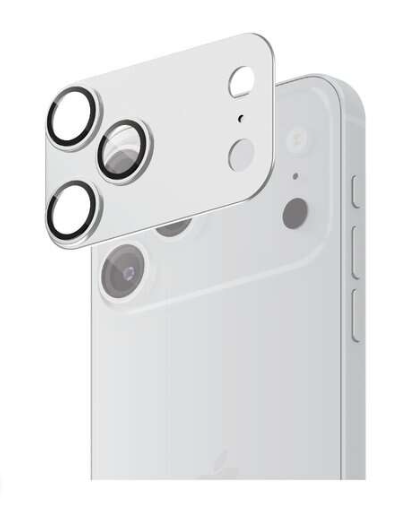 فونرا - حماية احترافية لعدسات الكاميرا مصممة خصيصًا لهاتف ايفون 17 برو - فضي