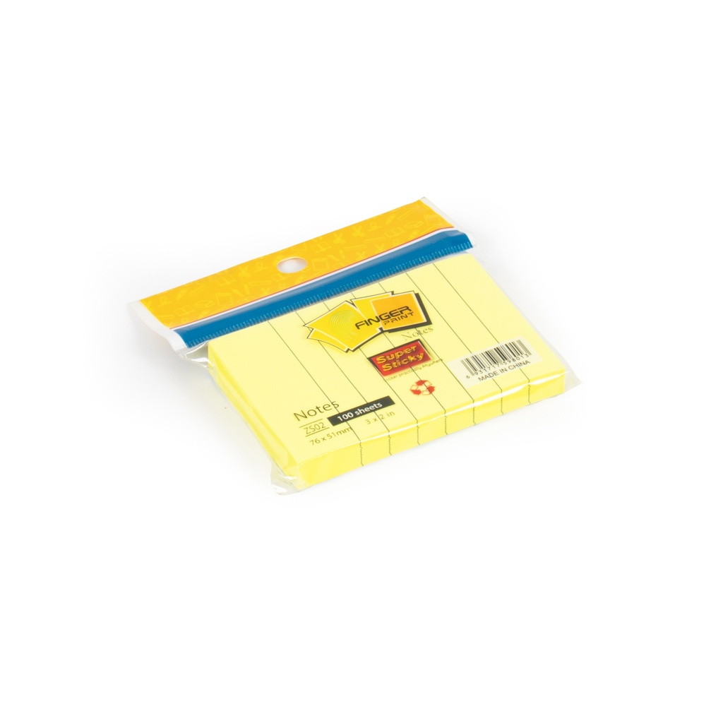 ورق ملاحظات اصفر مسطر 2*3 ZS-02