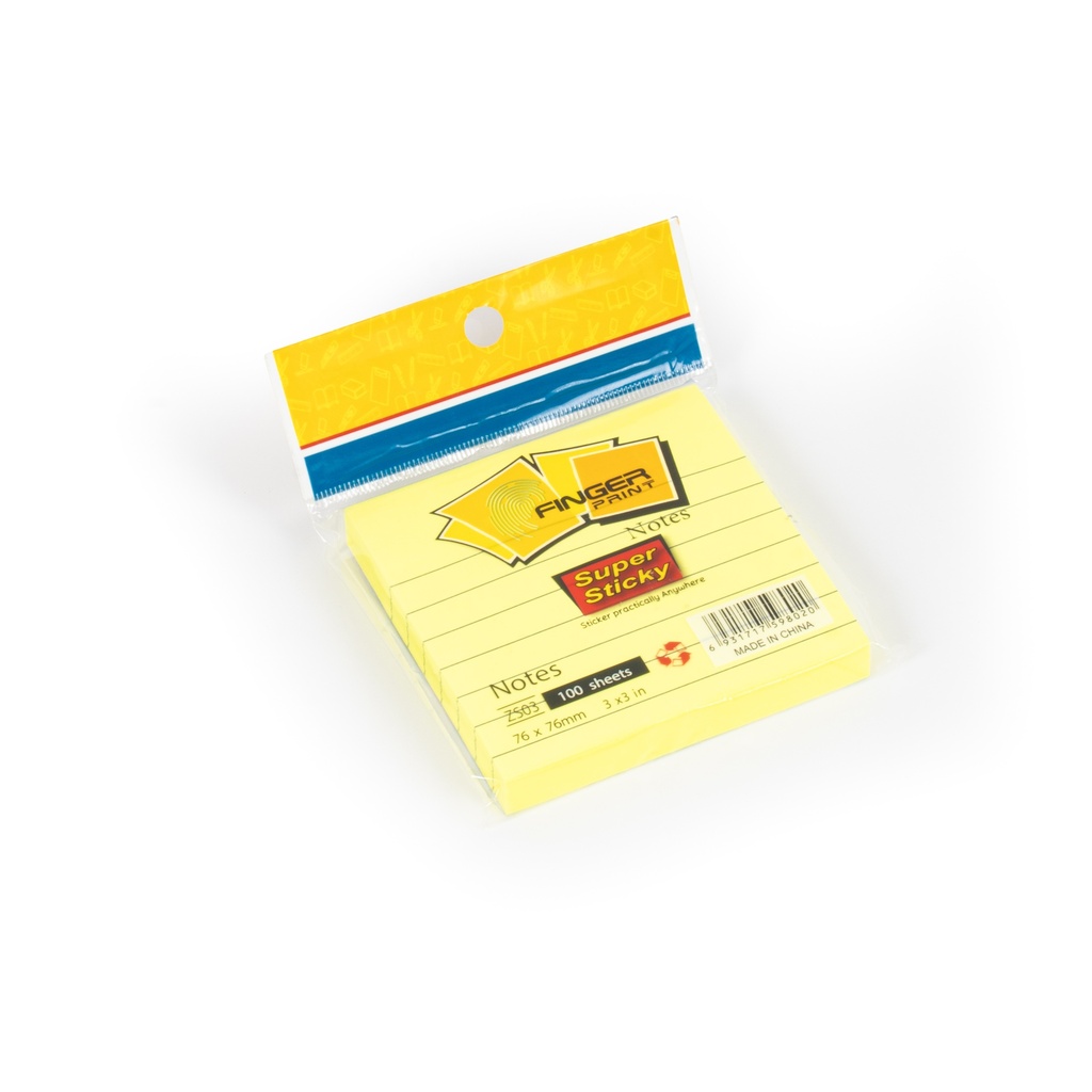 ورق ملاحظات اصفر مسطر 3*3 ZS-03
