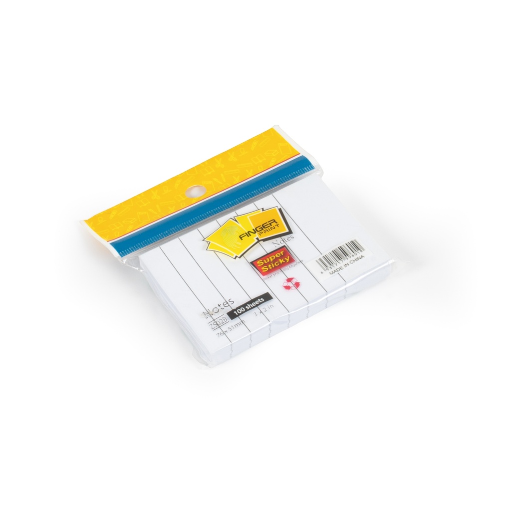 ورق ملاحظات ابيض مسطر 2*3 ZS-02B