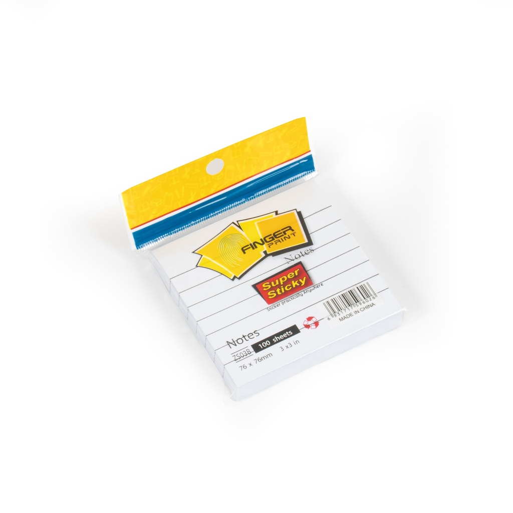ورق ملاحظات ابيض مسطر 3*3 ZS-03B