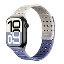 اميزنج - سوار AmazingThing Omni SilqLock لساعة Apple Watch بحجم 49/46/45/44/40 مم - أزرق نجمى 