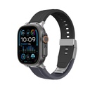 اميزنج - سوار AmazingThing Titan Chrono لساعة Apple Watch بحجم 49/46/45/44/42 مم (اللون: رمادي أسود) 