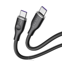 فولتمي - كابل باور لينك السيليكون تايب سي تايب سي 5A / 1M (100W)  أسود 