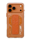 SKINARMA  -  جراب SKINARMA Helio Mag-Charge مع حامل قبضة لهاتف Apple iPhone 17 Pro (2025) - برتقالي